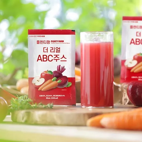 검증된 더 리얼 ABC주스 80ml x 100팩 최다인기