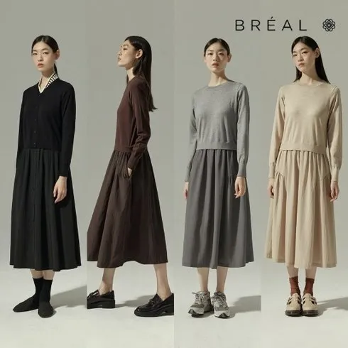 입학선물은 바로 엔니튜드 니트코트원피스 총 2종 세트 베스트상품