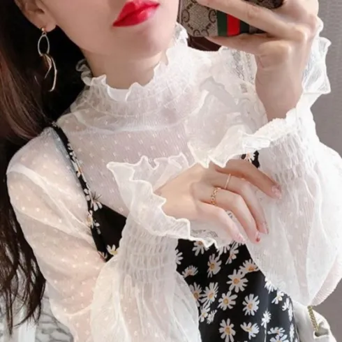 나를 특별하게 만든- 쉬폰 메탈 시스루 티블라우스 4종 최다 판매는 이유가 있다