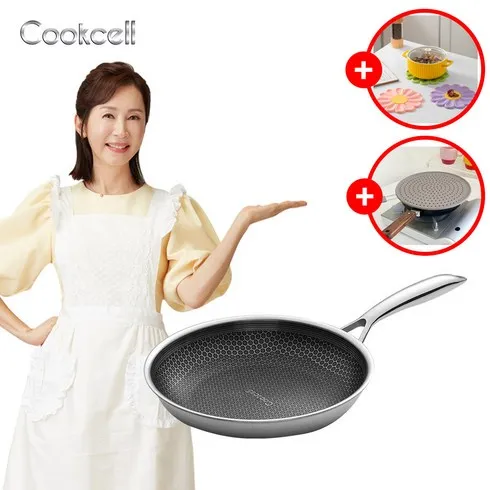 고객들이 믿고 주문하는 쿡셀 블랙큐브 IH 스테인레스 후라이팬 풀세트 구매하고 혜택 받아가세요