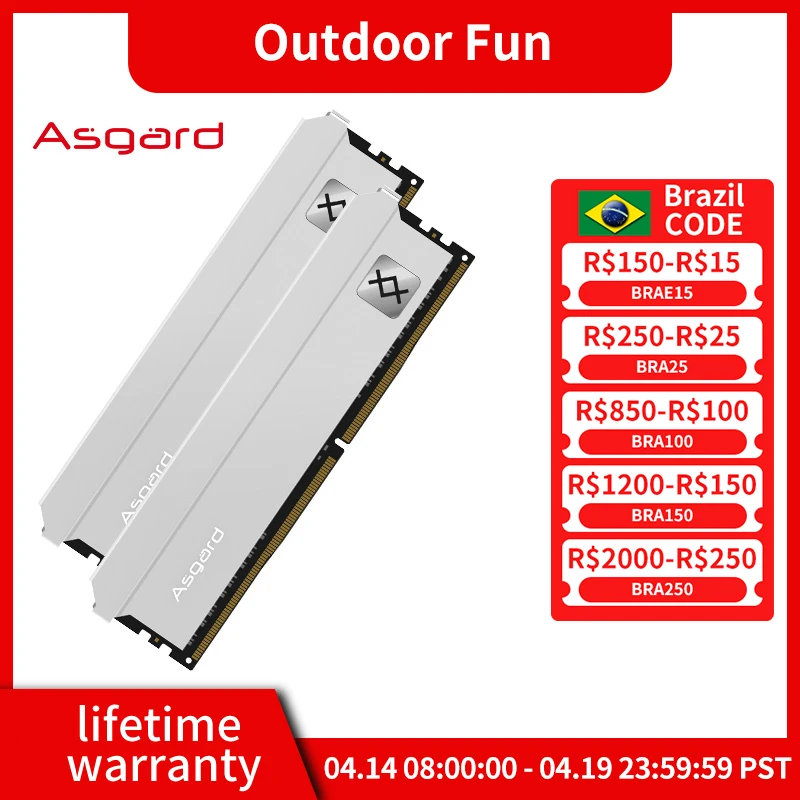 Asgard Freyr 시리즈 메모리 DDR4 RAM, 8GB, 16GB, 32GB, 8GBX2, 16GBX2, 3200MHz 램 키트, 내장 메모리, 듀얼 채널 데스크탑