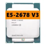 E5-2678V3 제온 프로세서 E5 2678 V3 PC 데스크탑 CPU, 2.5G Serve 12-CORE LGA 2011-3 E5-2678 V3 2678V3, 무료 배송