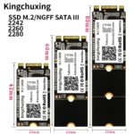 Kingchuxing 2280 256GB NGFF 캐시 성능 내장 솔리드 스테이트 드라이브, PC 컴퓨터 노트북 SSD52 용