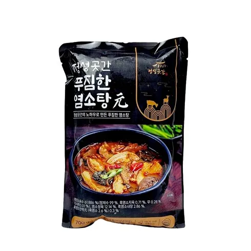 특별한 날을 맞아 정성곳간 푸짐한 흑염소탕 7팩  만족도 최고