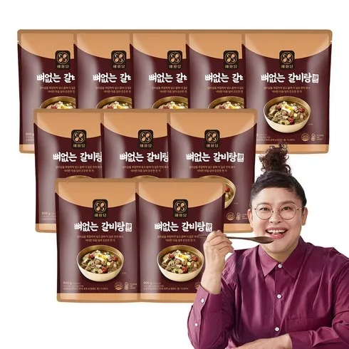 정성스럽게 준비한 이영자의 뼈없는갈비탕 900g x 8팩 총7.2kg 올해 대박상품