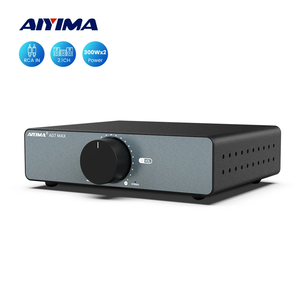 써본 사람만 아는 ​AIYIMA A07 MAX 앰프 홈 오디오 300W X2 TPA3255 클래스 D 파워 스피커 앰프 특별 할인