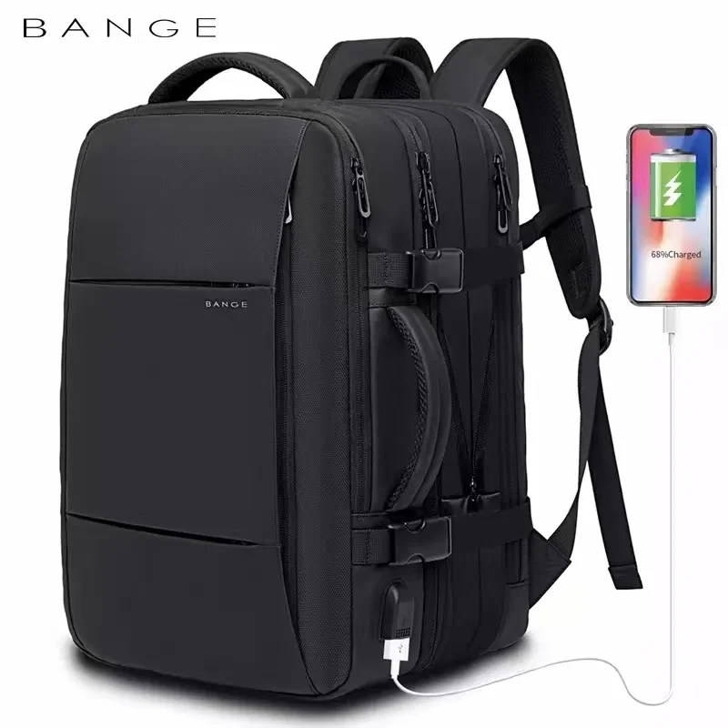 인플루언서가 추천한게 바로 ​BANGE 남성용 확장 가능한 USB 가방 일단 사봐