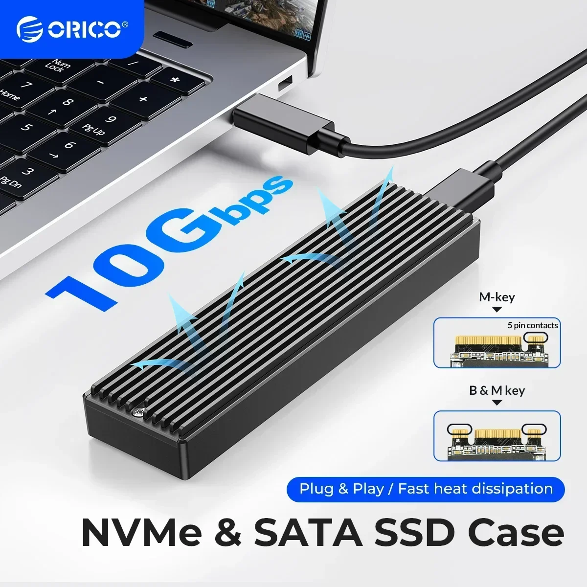 사람들이 꾸준히 좋아하는 ​ORICO SSD 케이스 NVMe USB C타입 2 세대 너도 사볼래