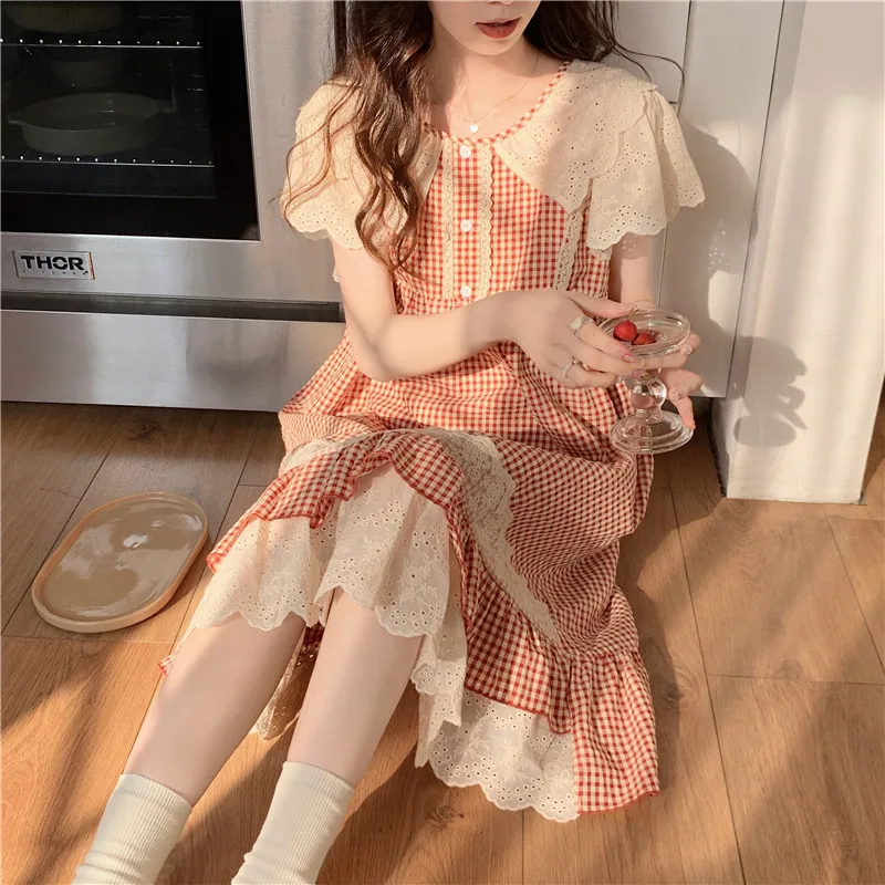 꾸준한인기 ​2024&nbsp;요즘 sns에서 난리난 격자 무늬 레트로 우아한 캐주얼 나이트 드레스&nbsp; 리뷰 최다로 엄선된 최고의 제품을 소개합니다. 연속인기
