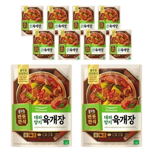 명절에 선물해보세요 미당 대파 듬뿍 육개장  450g x 8팩 만족도 상위