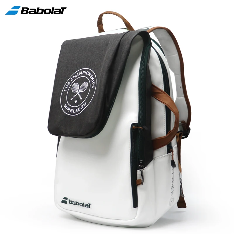사람들이 꾸준히 좋아하는 ​정품 Babolat 테니스 백팩 순수 윔블던 공동 브랜드 테니스 패들 스쿼시 배드민턴 라켓 가방 대용량 라켓 가방 이거 알아야해