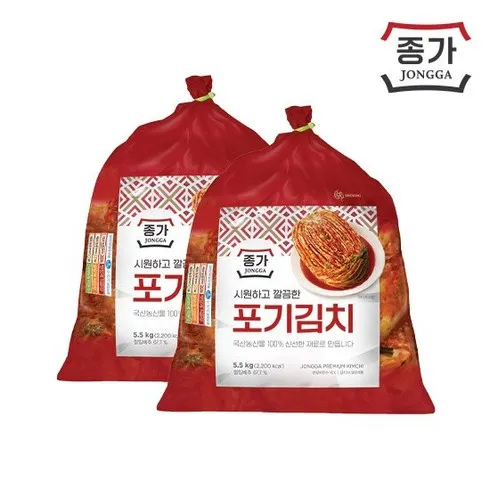 사랑이 가득담긴  종가 중부식 포기김치 11kg (5.5kg X 2 만족도 상위