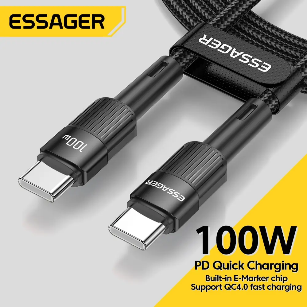 자 끝판왕 ​2024&nbsp;요즘 sns에서 난리난 Essager 100W C to C 타입 케이블&nbsp; 리뷰 최다로 엄선된 최고의 제품을 소개합니다. 얼른사고싶은