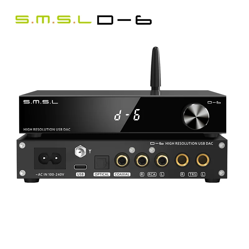 BEST특가전 ​2024&nbsp;요즘 sns에서 난리난 SMSL D-6 디코더 듀얼 Ak4493s Suport DSD512 PCM 768kHz/32Bit D6 DAC 블루투스 5.1 SBC/AAC/APTX/APTX HD/LDAC 원격 제어&nbsp; 리뷰 최다로 엄선된 최고의 제품을 소개합니다. 이번 달 최고인기