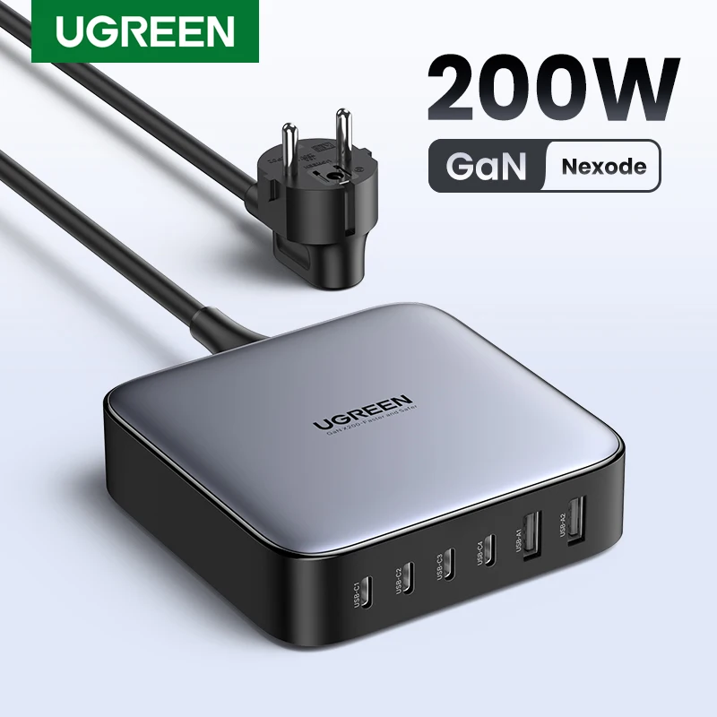 SNS에서 난리난 ​2024&nbsp;요즘 sns에서 난리난 UGREEN 200W Gan 충전기 데스크탑 노트북 급속 충전기 6-in-1 어댑터 iPhone 15 14 Pro Max Xiaomi 삼성 태블릿 휴대폰 충전기&nbsp; 리뷰 최다로 엄선된 최고의 제품을 소개합니다. 걱정끝