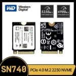 꾸준한인기 ​2024 요즘 sns에서 난리난 웨스턴 디지털 WD SN740 1TB 2TB SSD M.2 2230 Gen4 PCIe 4.0 X4 NVMe 솔리드 스테이트 드라이브  리뷰 최다로 엄선된 최고의 제품을 소개합니다. 덕후 모여라