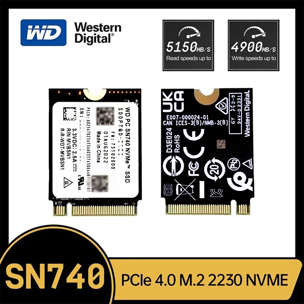 꾸준한인기 ​2024&nbsp;요즘 sns에서 난리난 웨스턴 디지털 WD SN740 1TB 2TB SSD M.2 2230 Gen4 PCIe 4.0 X4 NVMe 솔리드 스테이트 드라이브&nbsp; 리뷰 최다로 엄선된 최고의 제품을 소개합니다. 덕후 모여라