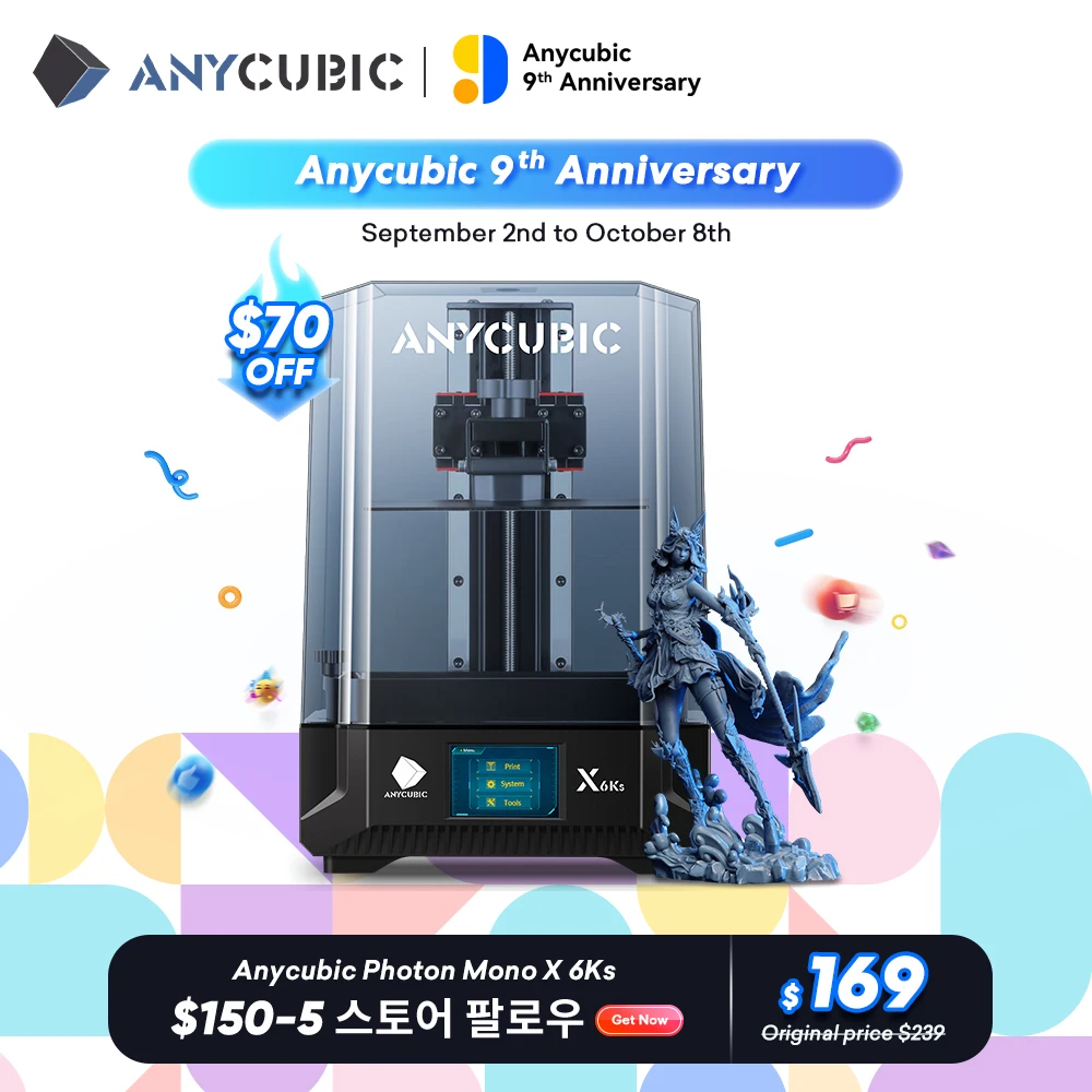 자신에게 투자하세요 ​2024&nbsp;요즘 sns에서 난리난 ANYCUBIC Photon Mono X 6Ks LCD 3D 프린터 9.1 ”6K 대형 스크린 3D 인쇄 4.76L 빌드 볼륨 UV 수지 SLA 3D 프린터&nbsp; 리뷰 최다로 엄선된 최고의 제품을 소개합니다. 인기 좋아