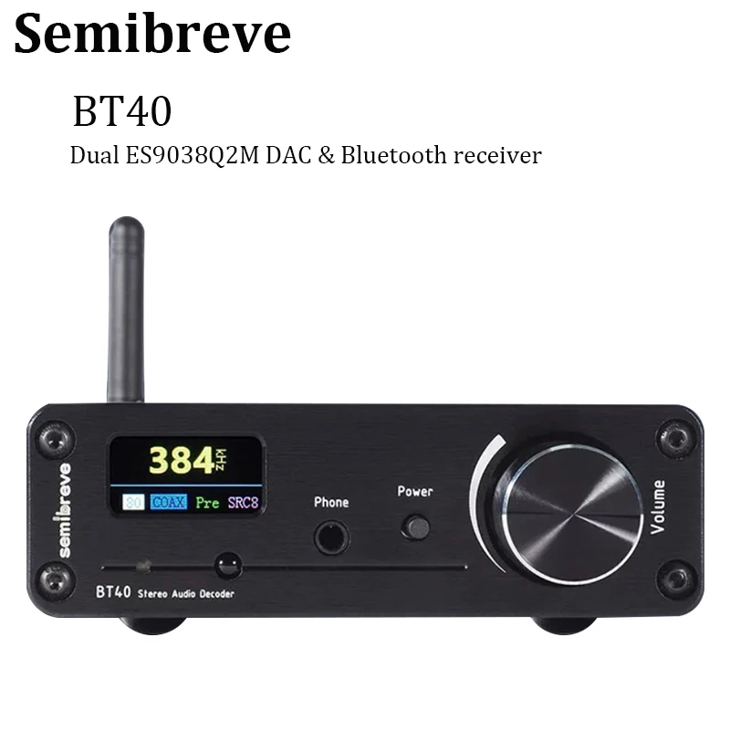 합리적인 가격 ​2024&nbsp;요즘 sns에서 난리난 Semibreve BT40 블루투스 리시버 듀얼 ES9038Q2M USB C DAC DSD128 24 비트 384KHz 오디오 디코더&nbsp; 리뷰 최다로 엄선된 최고의 제품을 소개합니다. 올해도