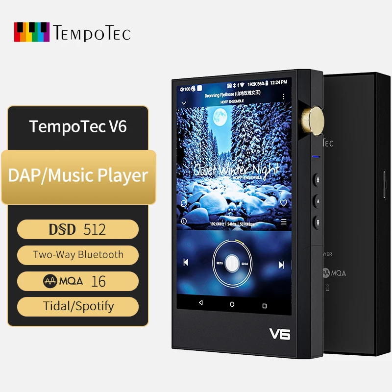 특가제품 ​2024&nbsp;요즘 sns에서 난리난 TempoTec V6 DAP DSD512 안드로이드 HIFI 음악 플레이어 MP3 휴대용 듀얼 AK4493SEQ DAC 와이파이 양방향 블루투스 MQA 타이달 스포티파이&nbsp; 리뷰 최다로 엄선된 최고의 제품을 소개합니다. 할인 특집전