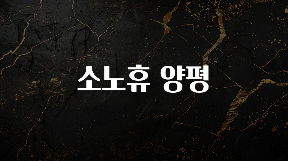 사랑을 담은 선물 소노휴 양평 전합니다