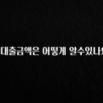 보고싶은 순간 집 대출금액은 어떻게 알수있나요? 놓치지마세요