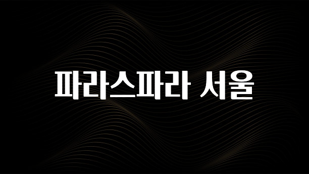 정보 쏟아짐 파라스파라 서울 정직하게 소개해보겠습니다