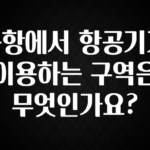 리뷰 좋은 공항에서 항공기가 이용하는 구역은 무엇인가요? 지금 바로 공개합니다