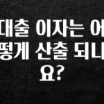 인플루언서가 공개한 대출 이자는 어떻게 산출 되나요? 1분이면 확인가능 합니다