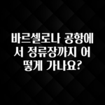 (올해 꼭 확인 소식) 바르셀로나 공항에서 정류장까지 어떻게 가나요? 꼭 알아두세요