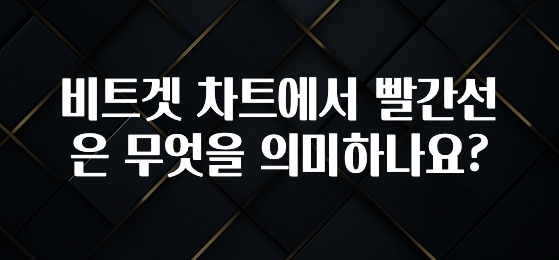 모두가 궁금했던 비트겟 차트에서 빨간선은 무엇을 의미하나요? 실간 리뷰