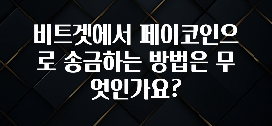 오늘 추천드려야 할 비트겟에서 페이코인으로 송금하는 방법은 무엇인가요? 알짜배기만 골라가세요