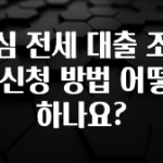 최다 검색한 안심 전세 대출 조건과 신청 방법 어떻게 하나요? 한 번에 알려드립니다