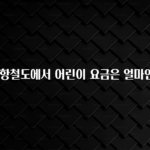 업뎃 정보 인천공항철도에서 어린이 요금은 얼마인가요? 알려드립니다