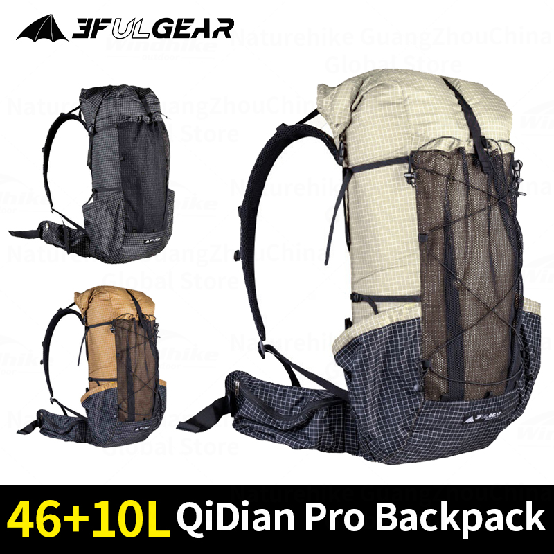 주목 3F UL GEAR QIDIAN Pro 46 + 10L 배낭 야외 초경량 방수 캠핑 하이킹 배낭 스포츠 가방 방수 배낭 무조건 확인