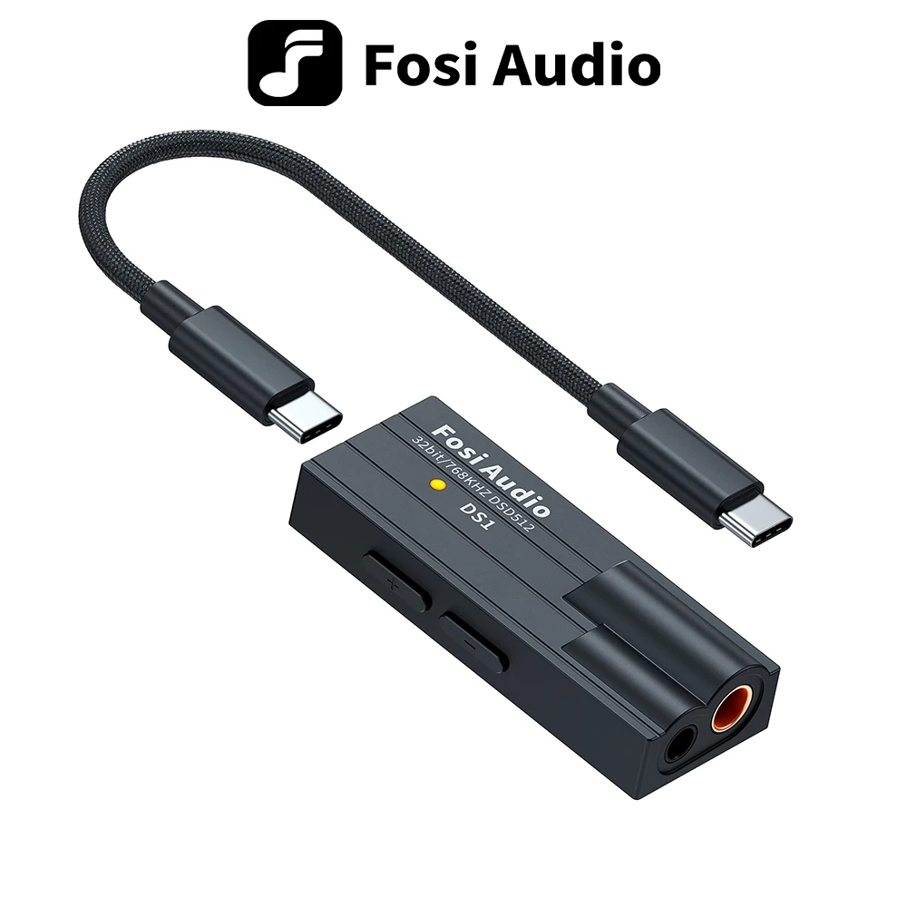 무조건 이득인 Fosi Audio DS1 DSD512 HiFi USB DAC 동글 헤드폰 앰프 앰프 미니 오디오 디코더 지원 32bit/768kHz 확인해보세요
