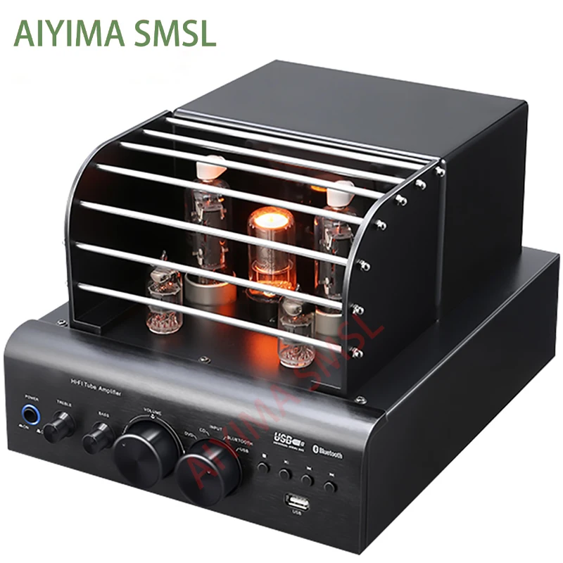 시간이 없다? AIYIMA SMSL USB 무손실 Bluetooth hifi WY2P 6P13P 6N1 진공관 증폭기 100W 2.0 채널 5200 1943 디지털 증폭기 핫한 정보입니다