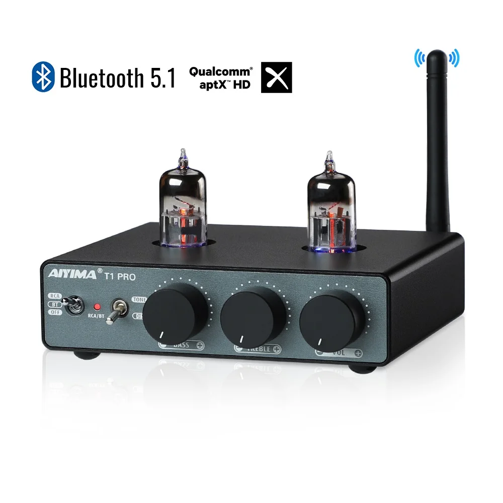 굿템 AIYIMA T1 PRO 튜브 프리 앰프 앰프 BT 5.1 프리 앰프 미니 진공 프리 앰프 수신기 QCC3040 APTX-HD (베이스 고음 톤 컨트롤 포함) 꼭 확인해보세요