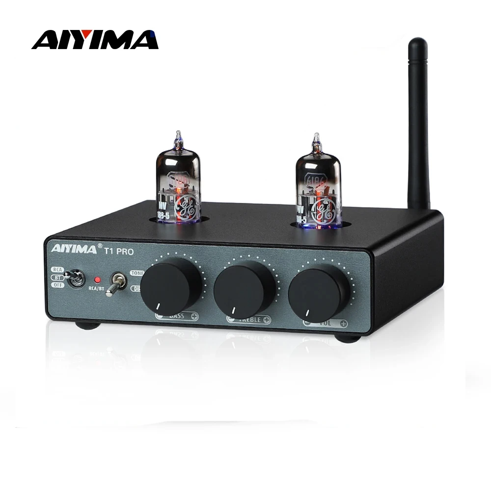 올해도 꼭 사자 AIYIMA T1 PRO 튜브 프리 앰프 진공 프리 앰프 Bluetooth 5.1 QCC3040 APTX-HD 진공관 프리 앰프베이스 고음 톤 컨트롤 꼭 알아두세요