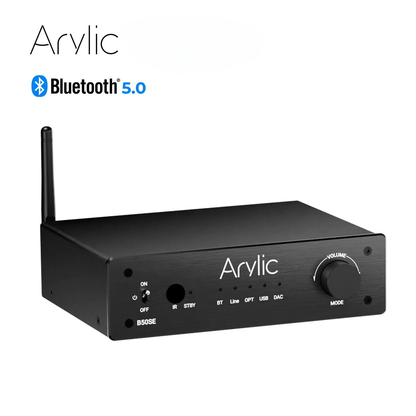 올해 최고의 픽 Arylic B50 SE Bluetooth 스테레오 50W x 2 오디오 증폭기 수신기 가정용 스피커용 2.1 채널 미니 클래스 D 통합 앰프 업데이트된 소식입니다
