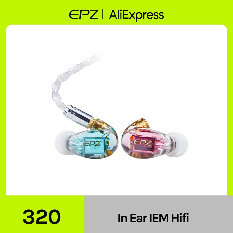 (올해 꼭 확인 소식) EPZ 320 3BA 모니터 IEM 이어폰 HIFI 이어폰 이어 버드 MMCX 단결정 구리 실버 도금 케이블 알려드립니다