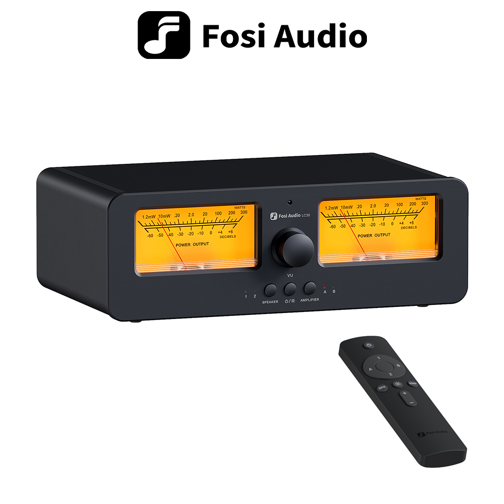요즘 “다” 여기서 한대 Fosi Audio LC30 증폭기 스피커 스위처 2-in-2 Out 듀얼 아날로그 VU 미터 오디오 스위처 박스(DB 패널 디스플레이 포함) 후회하지 않습니다