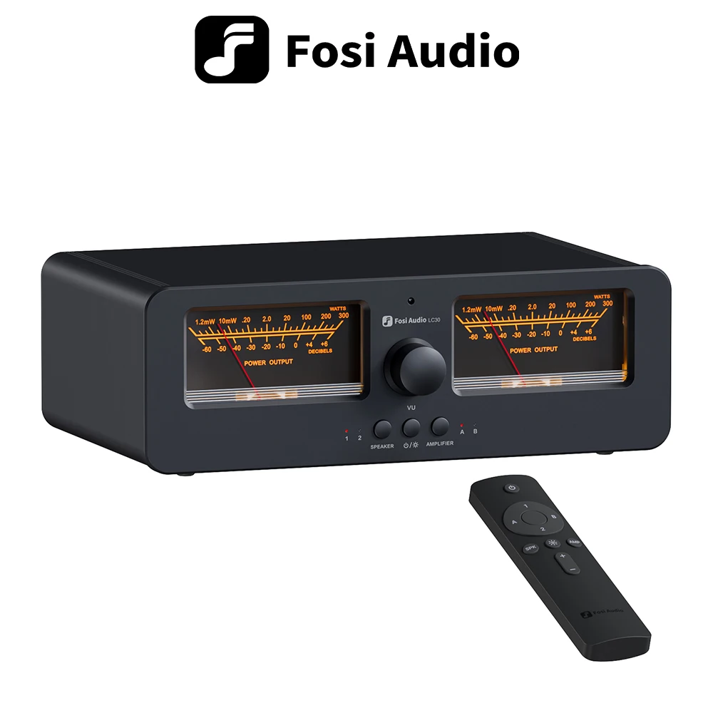 방금 전달받은 Fosi Audio LC30 증폭기 스피커 스위처 2-in-2 Out 듀얼 아날로그 VU 미터 오디오 스위처 박스(DB 패널 디스플레이 포함) 꼭 알아두세요