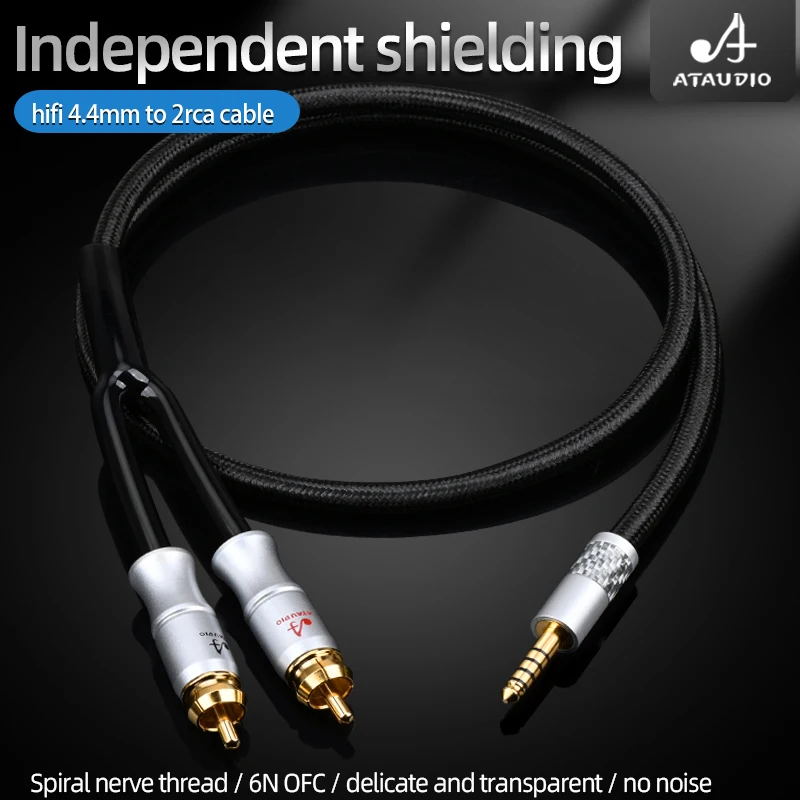 역.대.급 이벤트 HIFI 4.4mm 밸런스드 2rca 케이블 Hi-end 6N OFC 4.4 – pha2a wm1a 1z zx300a DAC AMP용 Rca 오디오 케이블 군말없이 소개합니다