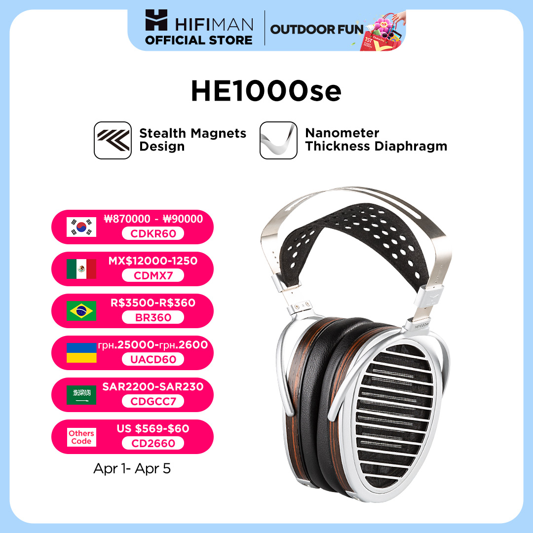 품절이 임박한 HIFIMAN HE1000se 풀 사이즈 오버 이어 오픈 백 평면 마그네틱 오디오 애호가 헤드폰 기억하세요