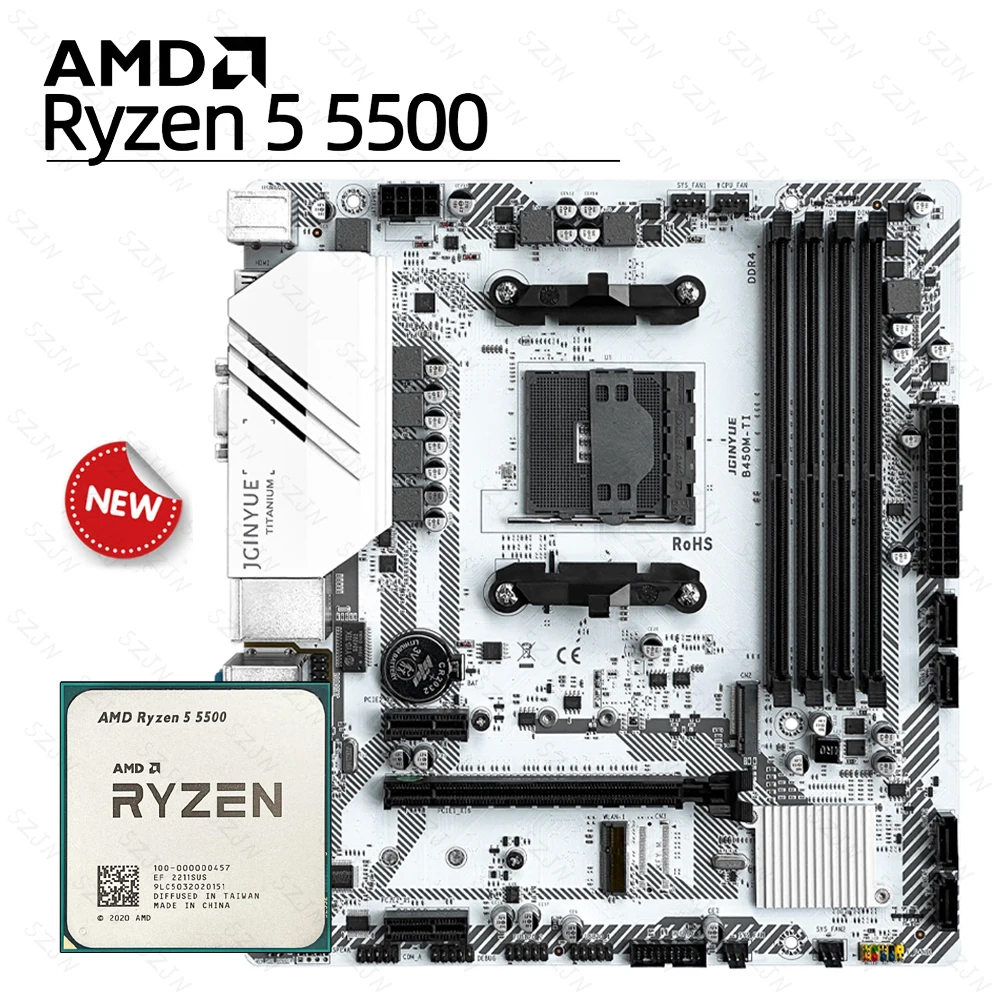 바로확인해야 할 소식 JGINYUE B450M 마더보드 AMD Ryzen 5 5500 DDR4 듀얼 채널 메모리 최대 64GB RAM 2 M.2 M-ATX B450M 게임 보드 리뷰가 많습니다