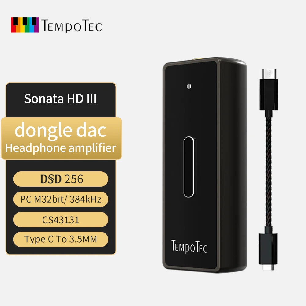 “이거”하나로 종.결 TempoTec Sonata HD III USB 유형 C ~ 3.5MM 헤드폰 증폭기 Android/PC/MAC용 HiFi USB DAC CS43131 알려드립니다