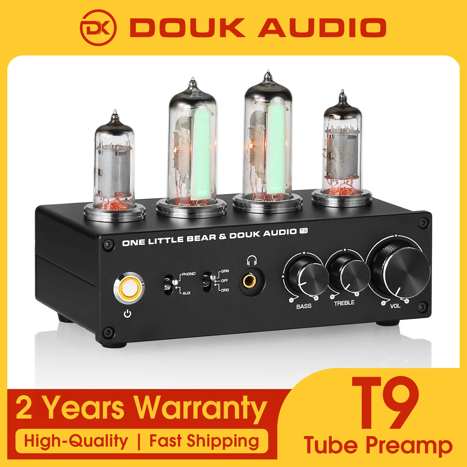 추가소식은 꼭 확인하자 Douk Audio T9 미니 6E2 스테레오 오디오 진공관 프리 앰프 MM/MC 포노 스테이지 턴테이블 프리 앰프 헤드폰 앰프 좋은 정보