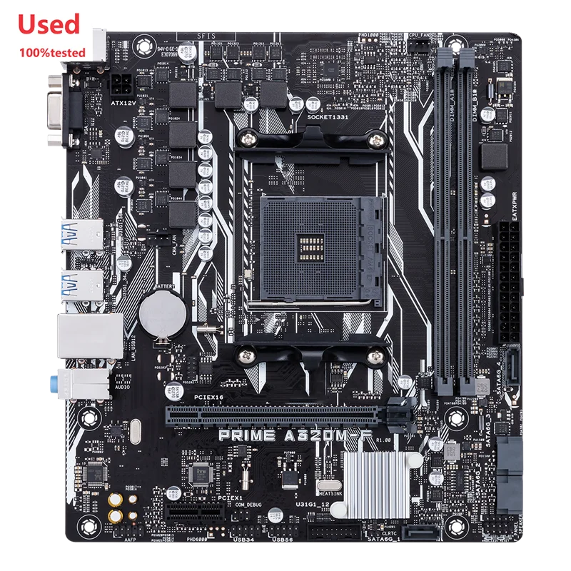 집돌이를 설레게 할 PRIME A320M-F 마더보드 AM4 AMD A320 칩셋 DDR4 32GB 마이크로 ATX 중고 1분이면 확인가능 합니다