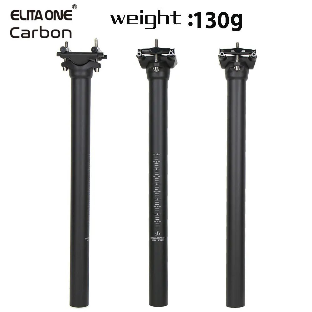 올해 이것모르면 손해 ELITA ONE 카본 시트 포스트 27.2/30.9/31.6mm MTB/Road Biike 탄소 섬유 시트 포스트 티타늄 나사 라이트 130g 시트 튜브 잠깐 확인해보세요